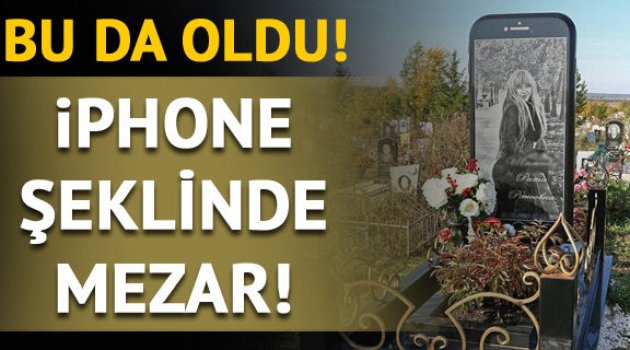 Rusya’da iPhone şeklinde mezar taşı yapıldı 8