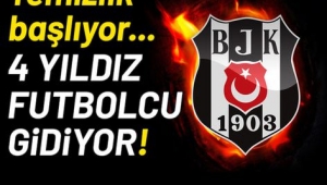 Beşiktaş'ta temizlik başlıyor! 4 yıldız isim gönderiliyor!