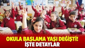 Okula başlama yaşı değişti!