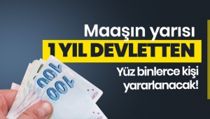 Yüz binlerce kişi yararlanacak! 500 bin genç için maaşın yarısı devletten