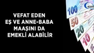 Çocuklardan anne-babaya emekli maaşı
