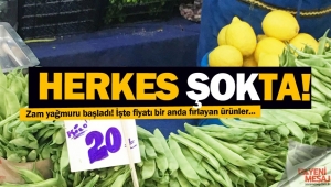 Zamlar başladı... Çarşı pazar alev alev