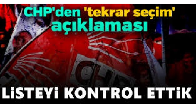 CHP İstanbul seçmen listesini kontrol etti! İlk açıklama