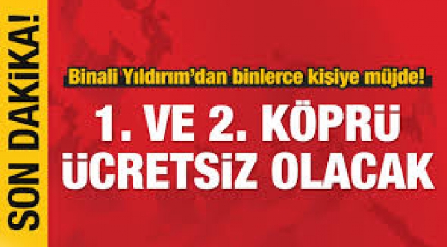 Doğal gaza yüzde 10 indirim, 1 ve 2. köprü motosikletlere ücretsiz olacak