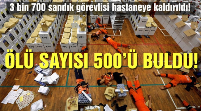 Endonezya'daki katliam gibi seçimde ölü sayısı 500 oldu!