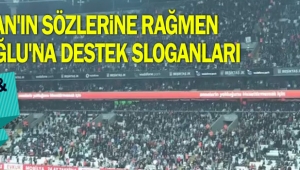 Erdoğan'ın sözlerine rağmen İmamoğlu'na destek sloganları