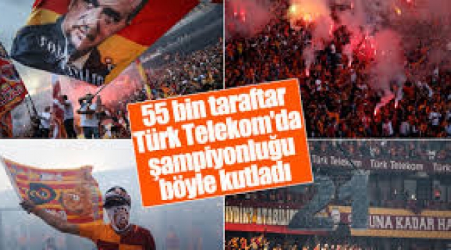 Galatasaray şampiyonluğunu böyle kutladı
