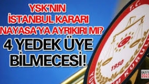 YSK yedek üyelerinin oylamaya katılması anayasaya aykırı