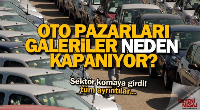 Oto pazarı komaya girdi