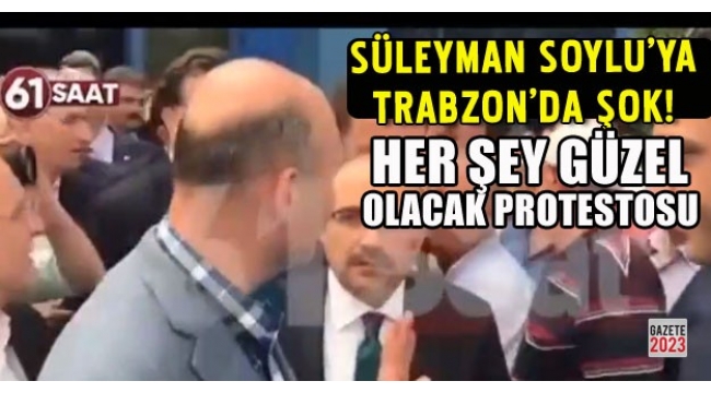 Süleyman Soylu'ya Trabzon'da protesto