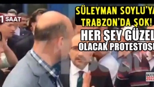 Süleyman Soylu'ya Trabzon'da protesto