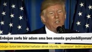 Trump: Erdoğan Suriye'deki Kürtleri haritadan silmek istiyordu, yapamazsın dedim yapmadı