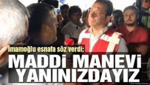 İmamoğlu'ndan yağmur sonrası inceleme: Maddi - manevi yanınızdayız