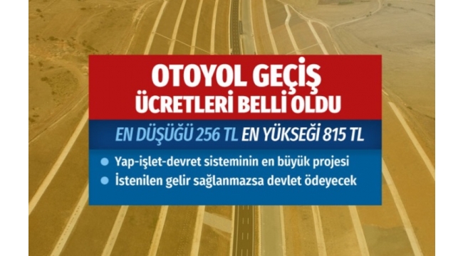 İşte İstanbul-İzmir Otoyol geçiş ücretleri
