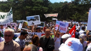 Kaz Dağları'ndaki Su ve Vicdan Nöbeti'nden kareler