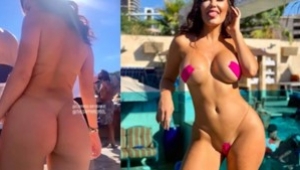 Playboy modeli CJ Sparxx dünyanın en mini bikinisini giydi