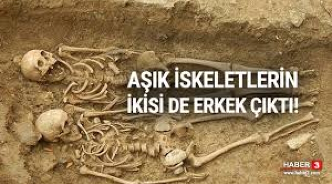 El ele tutuşmuş iskeletler sanıldığı gibi çıkmadı