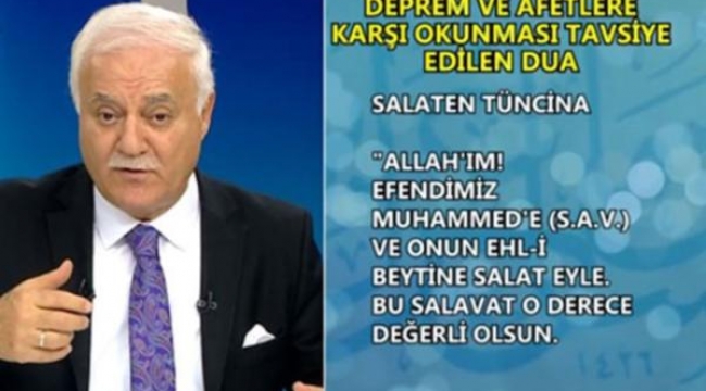 Nihat Hatipoğlu'ndan depreme karşı dualı önlem