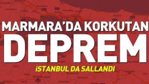 Şok şok şok İstanbul'da deprem