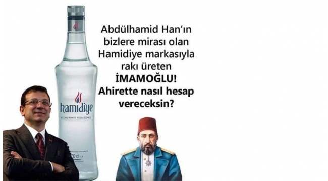 Hamidiye düşmanlığında yeni perde; bu kez 'rakı üretildi' yalanı