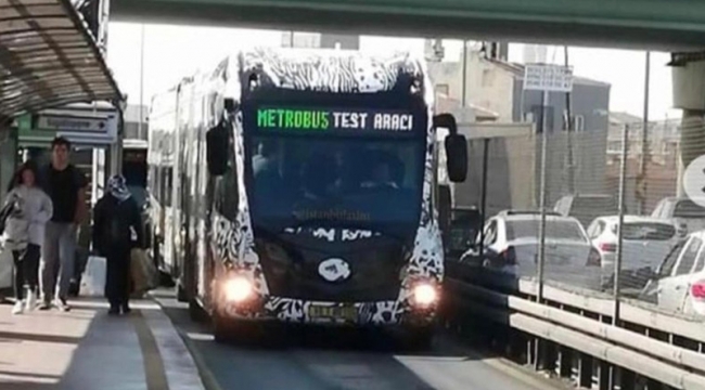Yeni metrobüsler test sürüşüne başladı