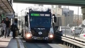 Yeni metrobüsler test sürüşüne başladı