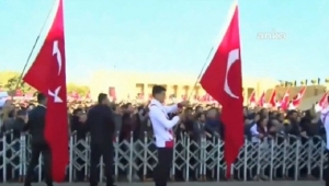 Anıtkabir'de Recep Tayyip Erdoğan sloganları