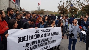 İstanbul'da su zammı protestosu