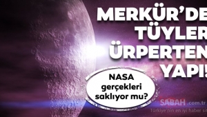 Merkür'de tüyler ürperten yapı! NASA, Merkür'deki gerçekleri saklıyor mu?