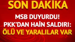 MSB duyurdu! PKK'dan hain saldırı: Ölü ve yaralılar var