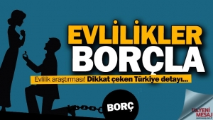 Şok araştırma! Evlilikler borçla