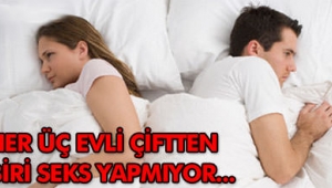 Her üç evli çiftten biri seks yapmıyor