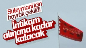 İran kırmızı bayrağı ilk kez çekti