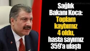 Bakan Koca: Toplam kaybımız maalesef 4 oldu