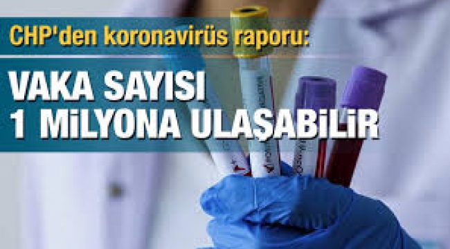 CHP corona raporu: Türkiye'de vaka sayısı 1 milyona ulaşabilir!