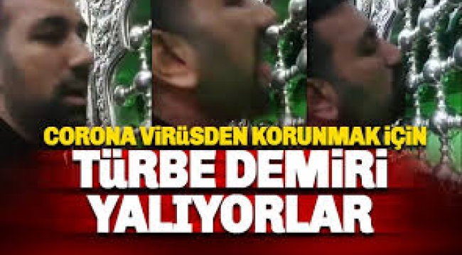İran'da coronavirüsten korunmak için türbe yalıyorlar