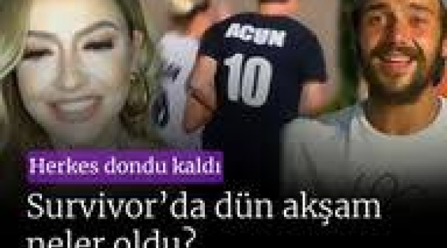 Herkes dondu kaldı! Survivor'da neler oldu?