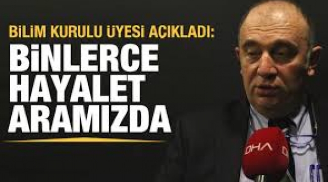 Prof. Dr. Ateş Kara: Aramızda 36 bin hayalet var.