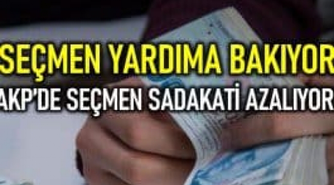 Seçmen yardıma bakıyor: AKP'de seçmen sadakati azalıyor!