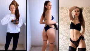 Kadınların iç çamaşırı challenge çılgınlığı sürüyor #LingerieChallenge