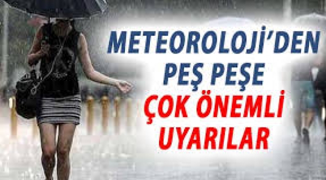 16 il için sel ve fırtına uyarısı