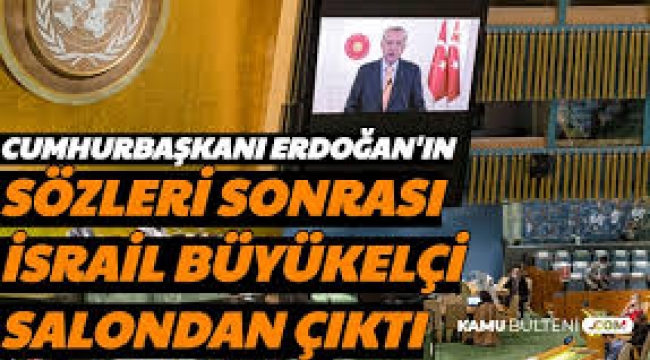 Erdoğan konuştu, İsrail büyükelçisi salonu terketti
