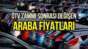 Otomotivde ÖTV zammı sonrası araba fiyatları ne kadar oldu?