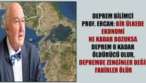 Ahmet Ercan: Depremde zenginler değil, fakirler ölür
