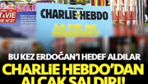 Fransız Charlie Hebdo dergisinden Cumhurbaşkanı Erdoğan'a alçak saldırı!