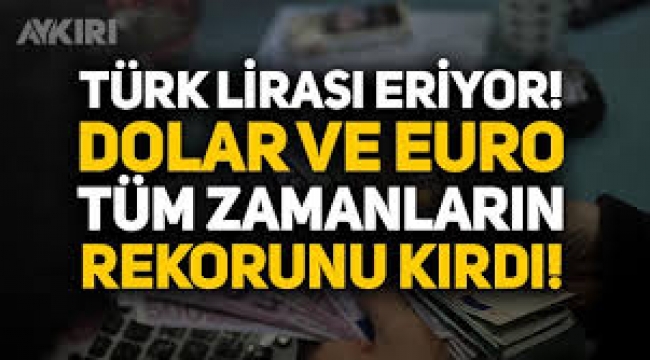 Türk lirası eriyor: Dolar 8 TL'nin üzerinde!