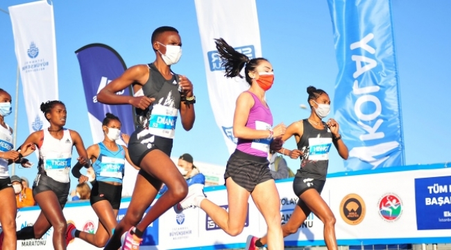 42. İstanbul Maratonu'nu erkekler ve kadınlarda Kenyalı atletler kazandı