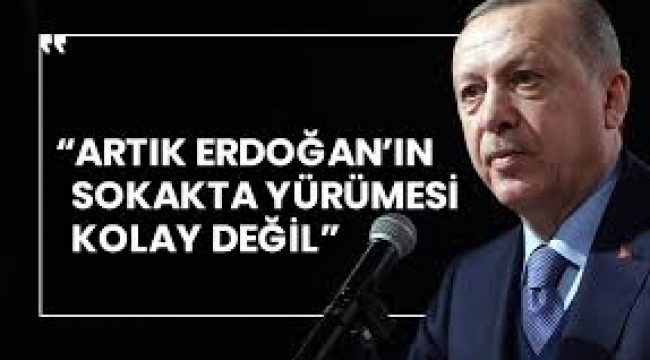 Ali Babacan: Artık Erdoğan'ın sokakta yürümesi kolay değil
