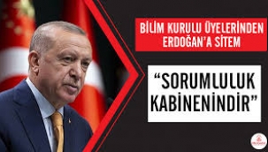 Bilim Kurulu üyelerinden Erdoğan'a sitem: Sorumluluk kabinenindir