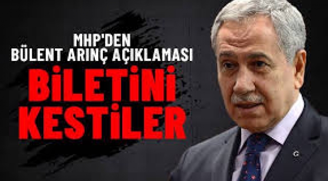 Bülent Arınç'ın koruması artık kalktı, bileti kesildi